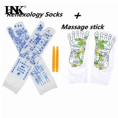 极速.1Pair Acupressure ReflexolCogy Socks Physiapy Massage