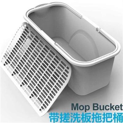极速带搓洗板洗拖把桶p家用长方形地拖桶清洁桶加大大号拖布盆水