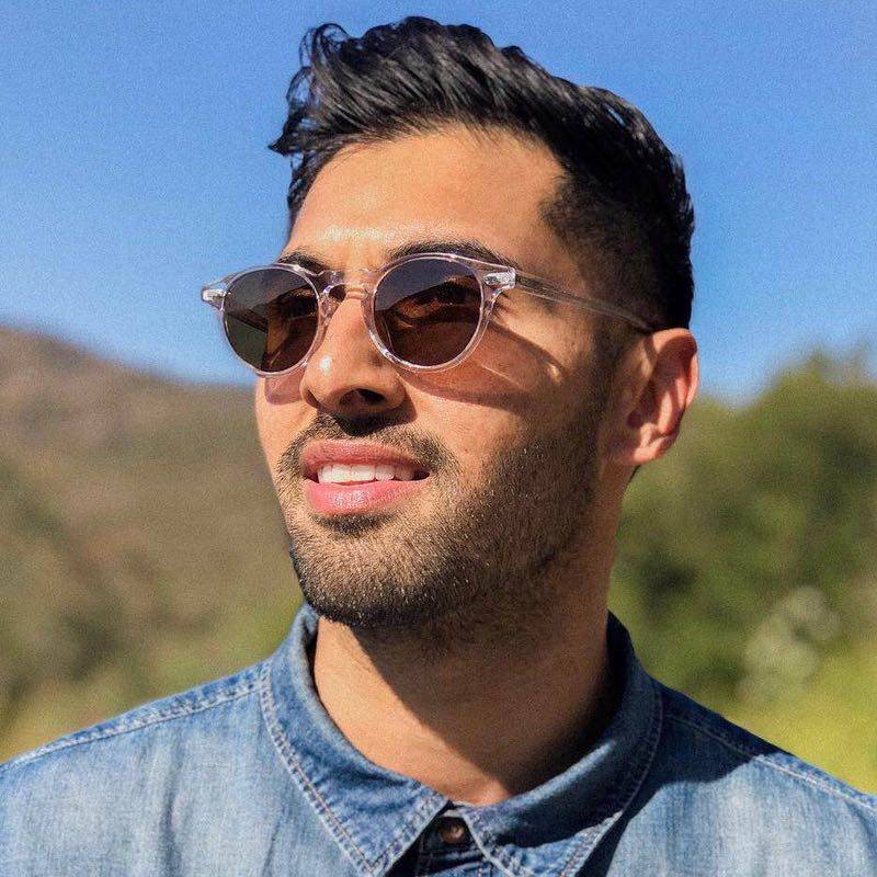 极速圆形文艺复古太阳镜男 欧美时尚流H行炫酷潮流墨镜女 清偏光