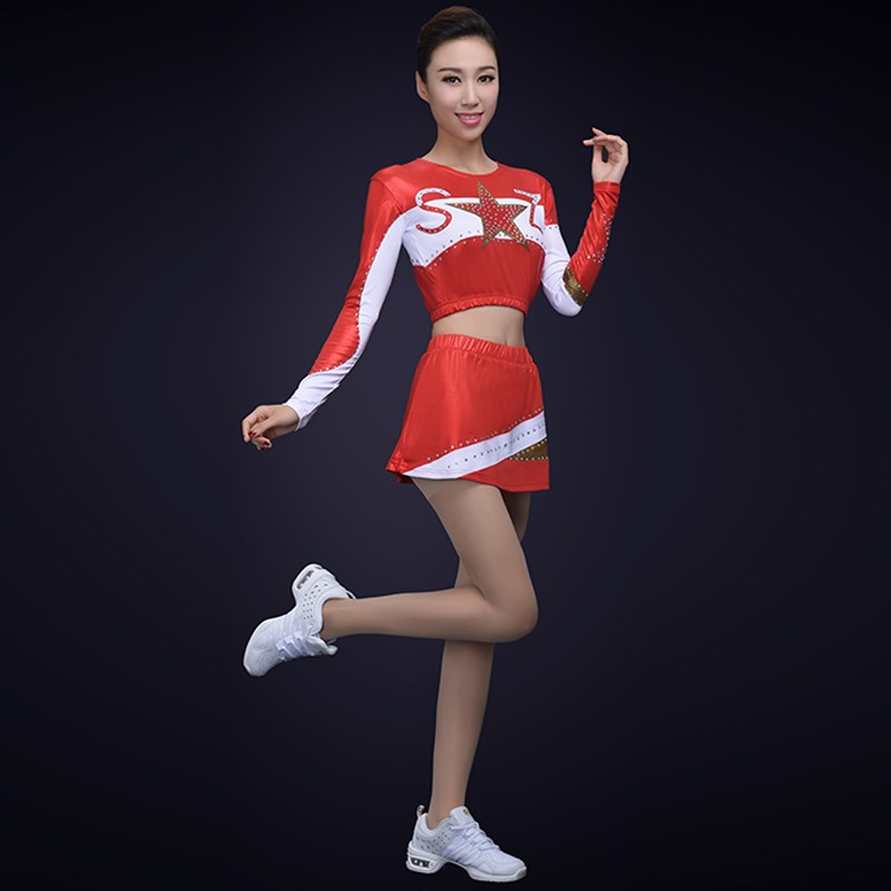 极速新款啦啦队服装女q广播艺术体操衣服啦啦操服成人健美操演出