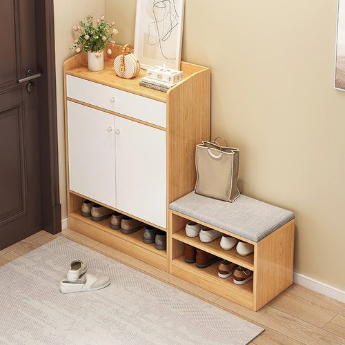 极速入户鞋柜可坐式换p鞋凳家用门口坐凳一体客厅小户型收纳经济