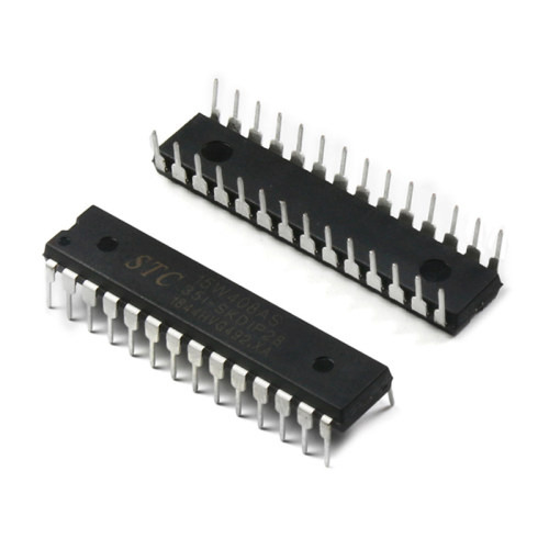 极速STC15W408AS-35I-SKDIP28直插DIP28开发板ICS芯片8051 51单片