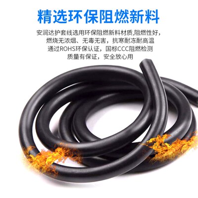 极速国标铜芯电线三相电缆线3芯01.5 2.5 4平方电源线XRVV户外软