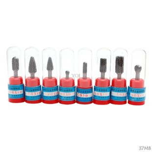 极速8Pcs 1/f4 Tungsten Carbide Burr Bit 6mm Rotary Cutter F