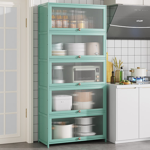 极速微蒸烤一体机置物架厨房橱柜C家用多功能餐厅收纳锅具实木农