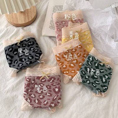 极速Leopard prinlt underwear for women in spring and summer,