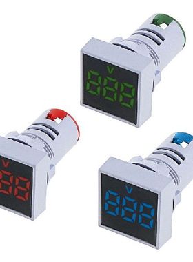 极速22MM Measuring range AC 12500V Voltmeter SquTare Panel L