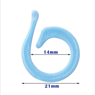 1000个/包毛衣编织工具毛线逗号圈 彩色塑料开口记号扣 记数器环