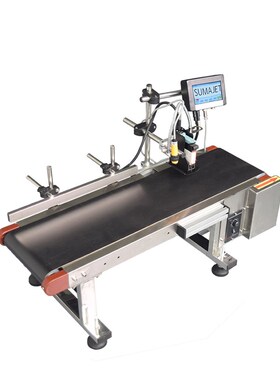 T6全自动喷码机 小型在线式喷码打H印机M 纸箱标签日期打码机