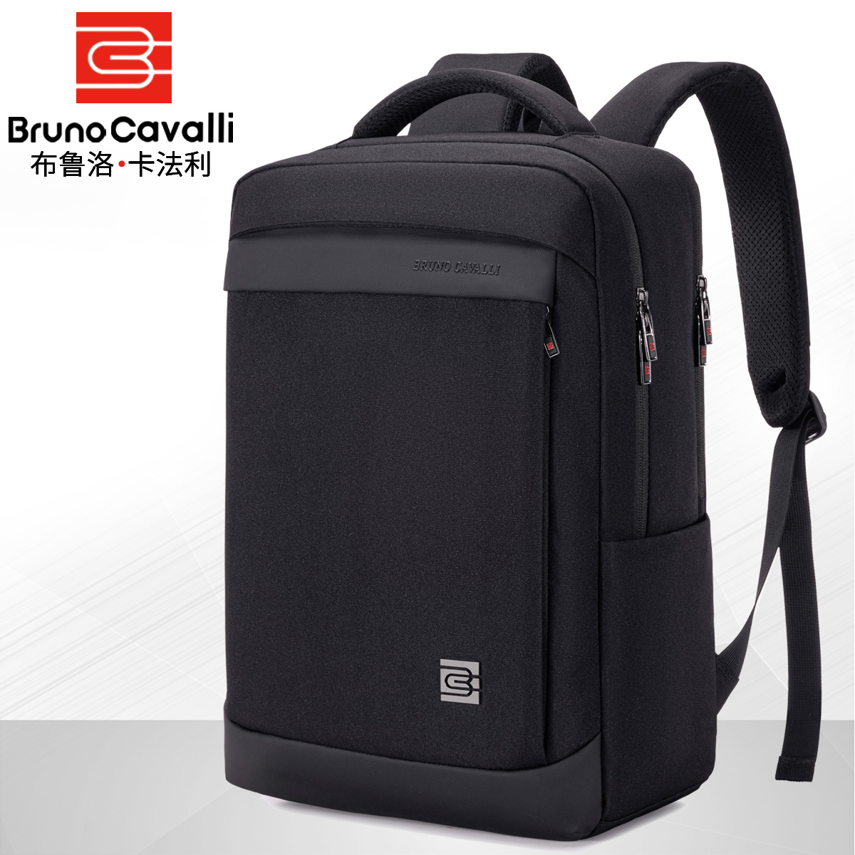 方形揹包男双肩包2023新款商务旅行电脑包简约出差办公包学生书包