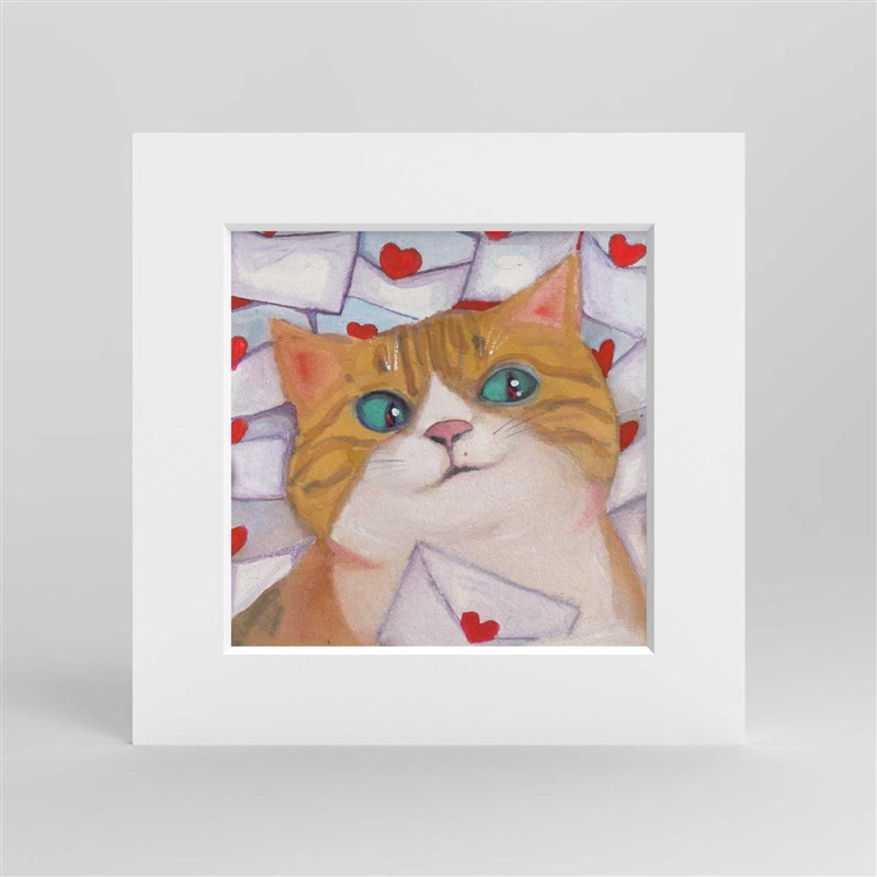 《吉缘猫系列》版画艺术家合作款潮流装饰画摆画挂画
