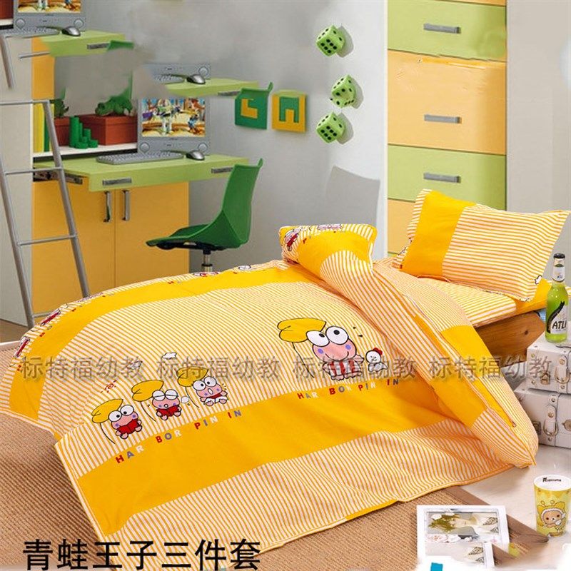 幼儿园被子卡通三件套宝宝纯棉午睡棉被褥儿童床品全棉六件套正品,婴童用品,婴童/儿童三件套,淘宝优惠券,粉丝福利购,淘宝优惠卷
