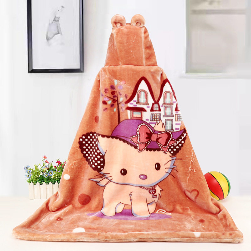 宝宝连帽外出抱被卡通婴儿秋冬双层加长加绒加厚儿童保暖披风斗篷,婴童用品,婴童毛毯/盖毯,淘宝优惠券,粉丝福利购,淘宝优惠卷