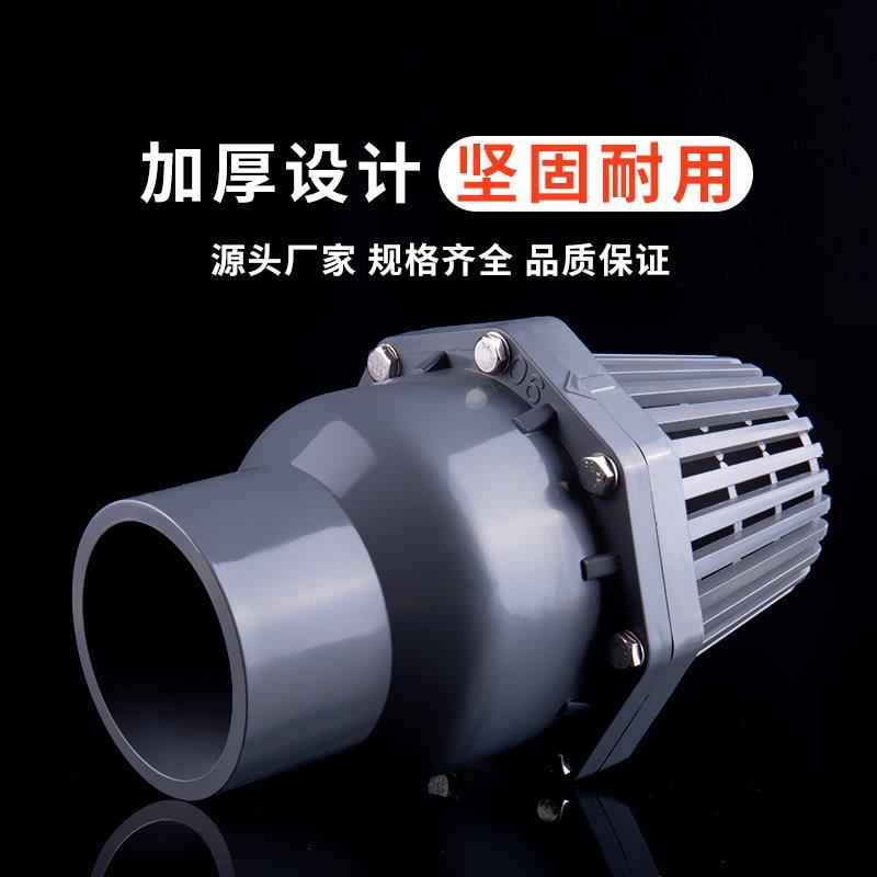 PVC底阀底部球式单向止回逆止阀塑料抽水泵滤网进水花篮水管配件图片