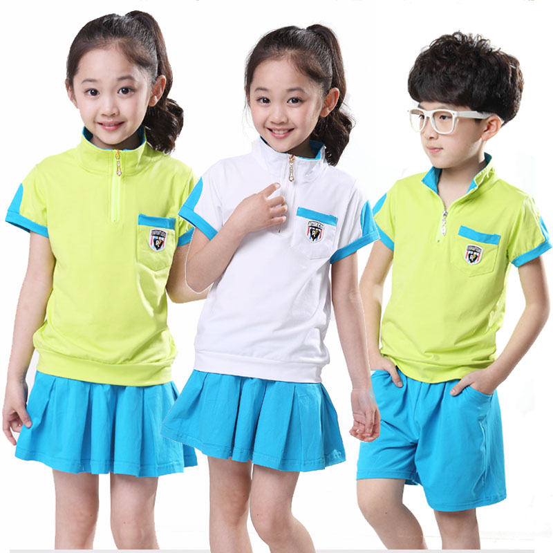 幼儿园园服夏季小学生校服新款儿童班服演出服运动会服装套装男女