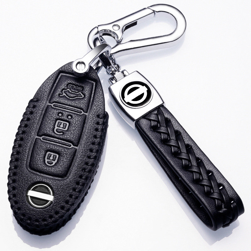 适用尼桑蓝鸟钥匙套东风日产蓝鸟车钥匙套包2021款汽车用品扣真皮