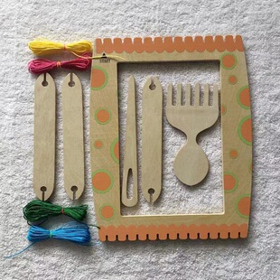 儿童创客木工坊优优象织造坊教案方案材料耗材工具器材鼓型编织机