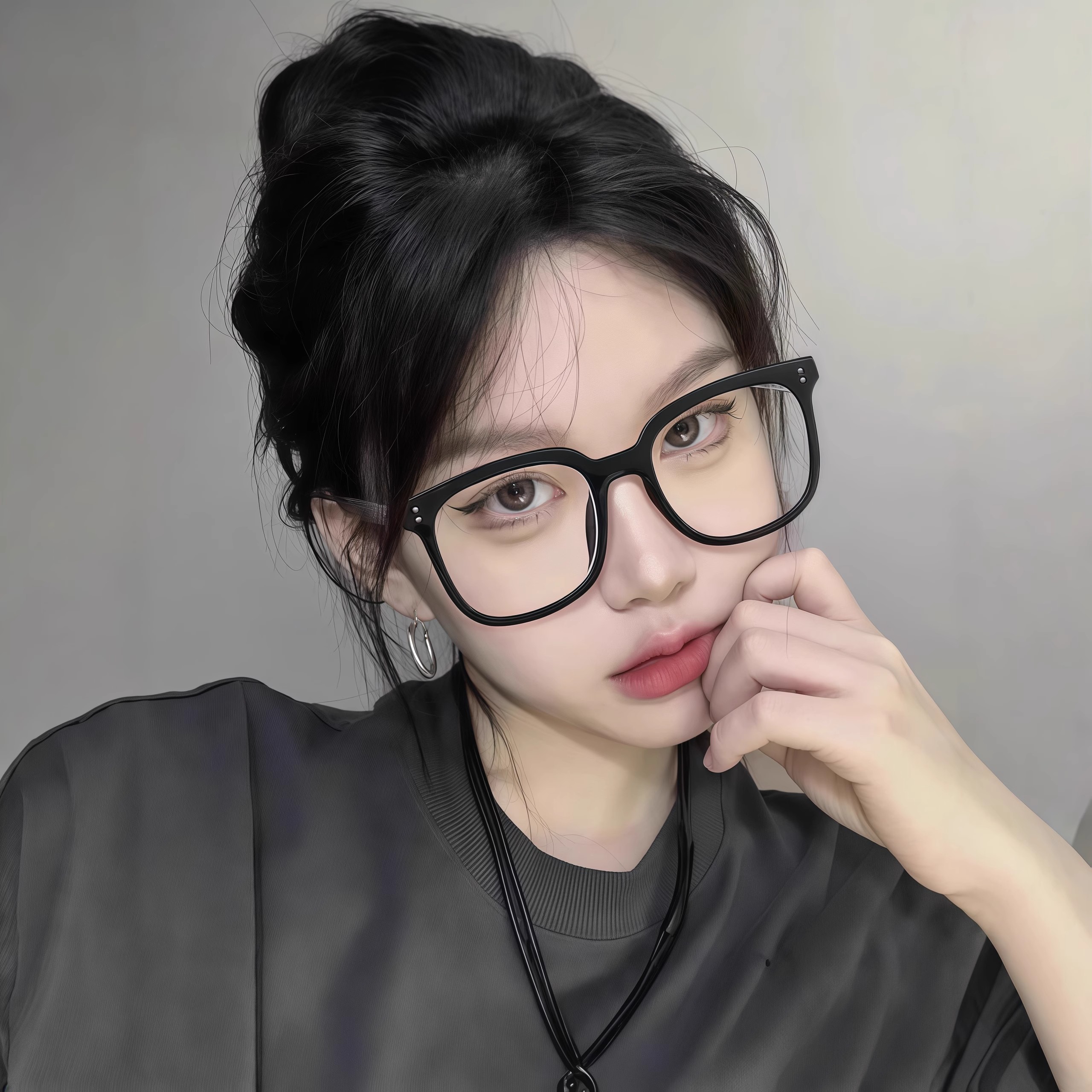 无镜片装饰眼镜框女素颜神器大脸圆脸显瘦防蓝光平镜男可配近视镜