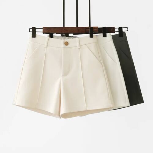 高腰显瘦阔腿短裤女式