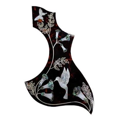 Gibson吉他护板大G雕刻版贝壳镶嵌蜂鸟