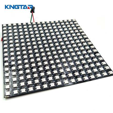 SK6812像素屏8*816*16黑色软屏LED5050rgb全彩幻彩可编程柔性屏