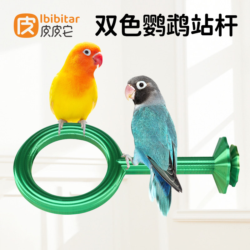 皮皮它鹦鹉站杆磨爪棒玄凤虎皮牡丹鸟笼站架站棍鸟类玩具用品图片