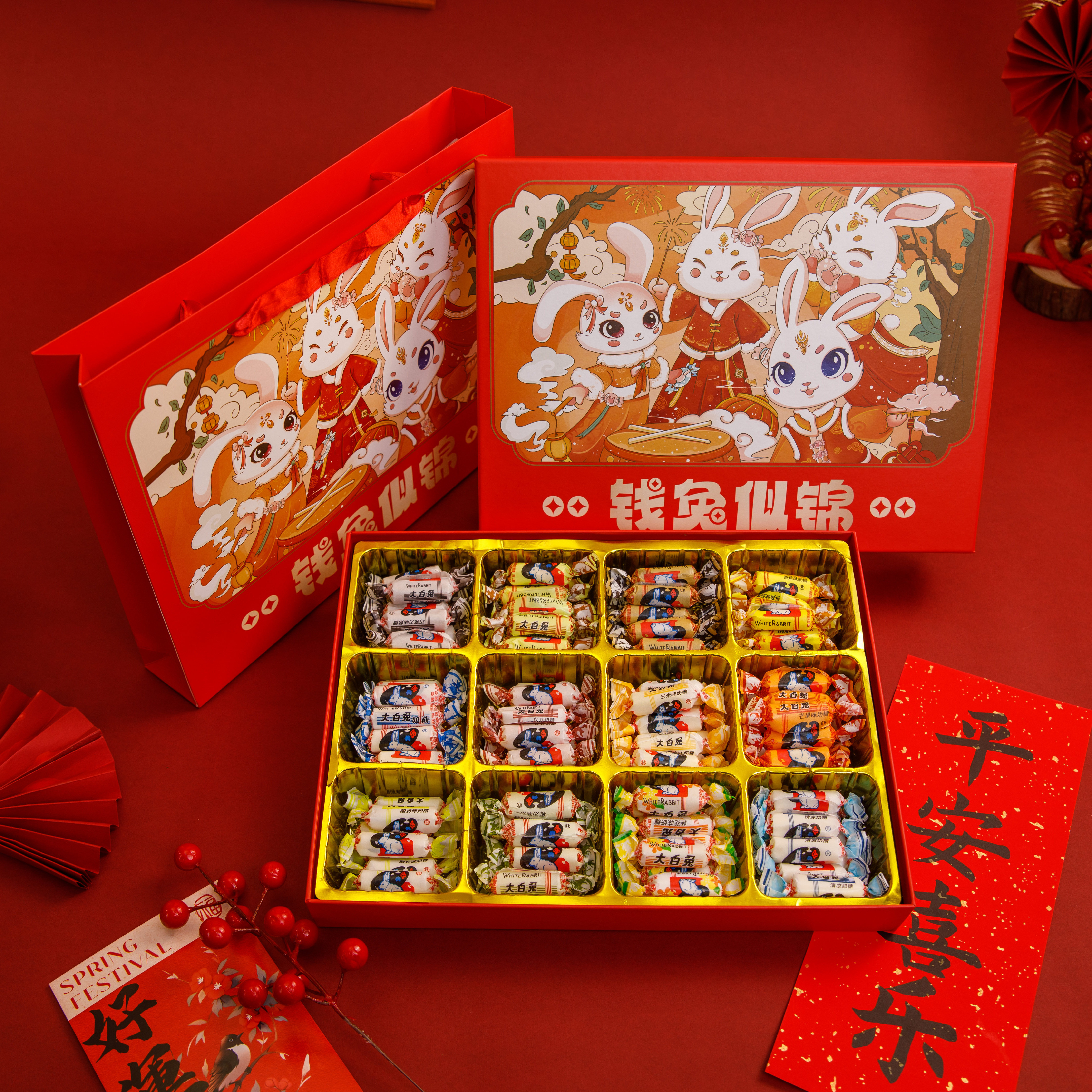 大白兔奶糖多种混合口味糖果零食送儿童生日礼物结婚喜糖伴手礼盒
