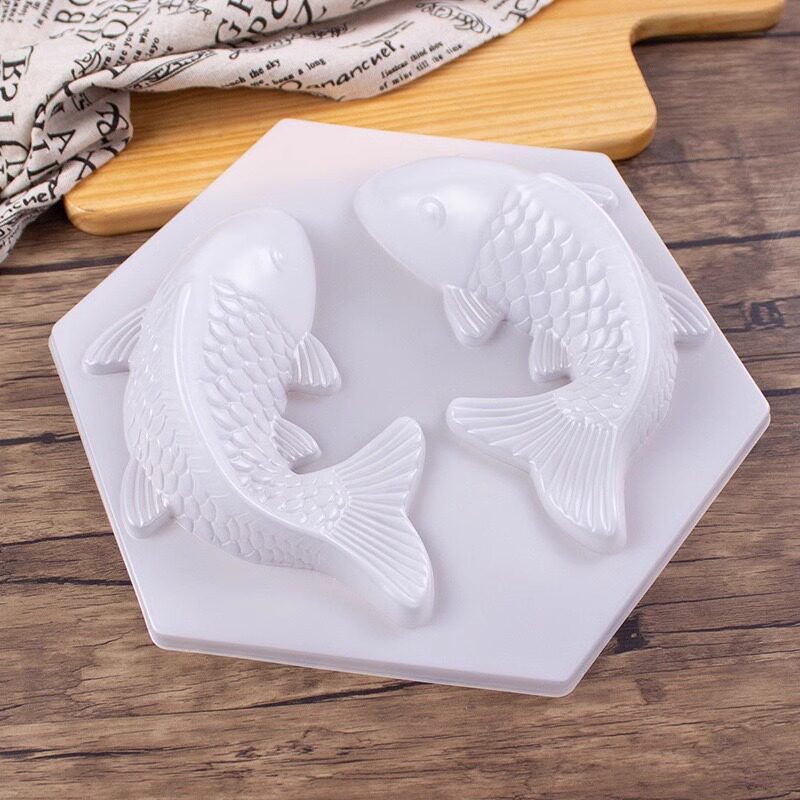 pp双鲤鱼一对蒸年糕锦鱼蒸模八宝饭红糖糕凉皮冻甜粿马蹄糕蒸模具