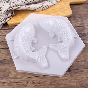 pp双鲤鱼一对蒸年糕锦鱼蒸模八宝饭红糖糕凉皮冻甜粿马蹄糕蒸模具