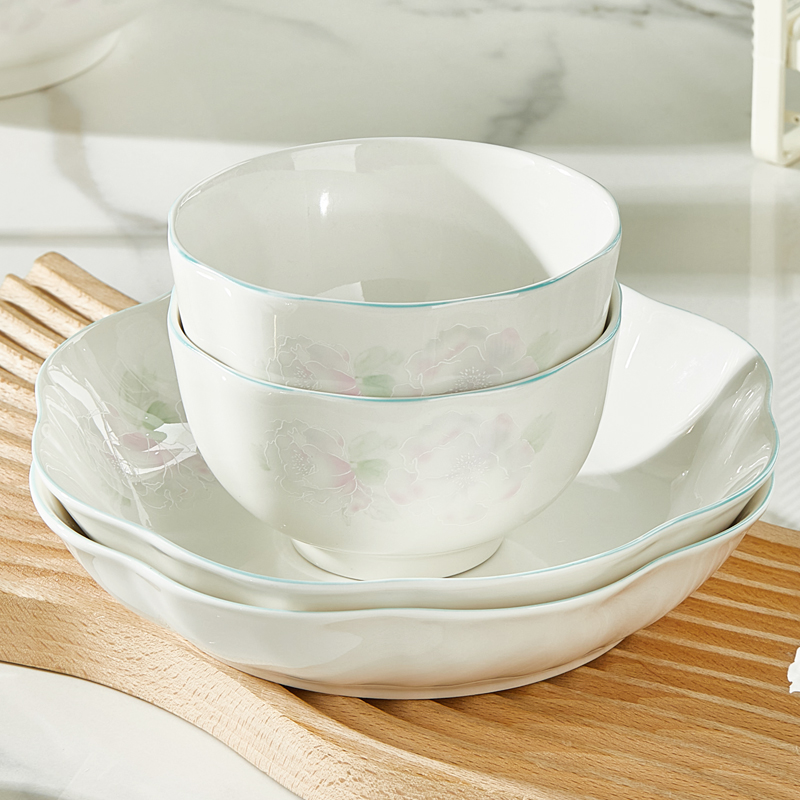 纬廷釉下彩陶瓷时尚家用饭碗