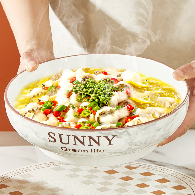 纬廷陶瓷2025新款时尚大汤盆汤碗