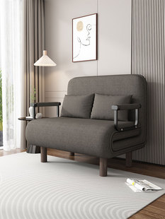 懒人可折叠沙发床两用阳台客厅小户型网红款双人椅推拉伸缩可变床