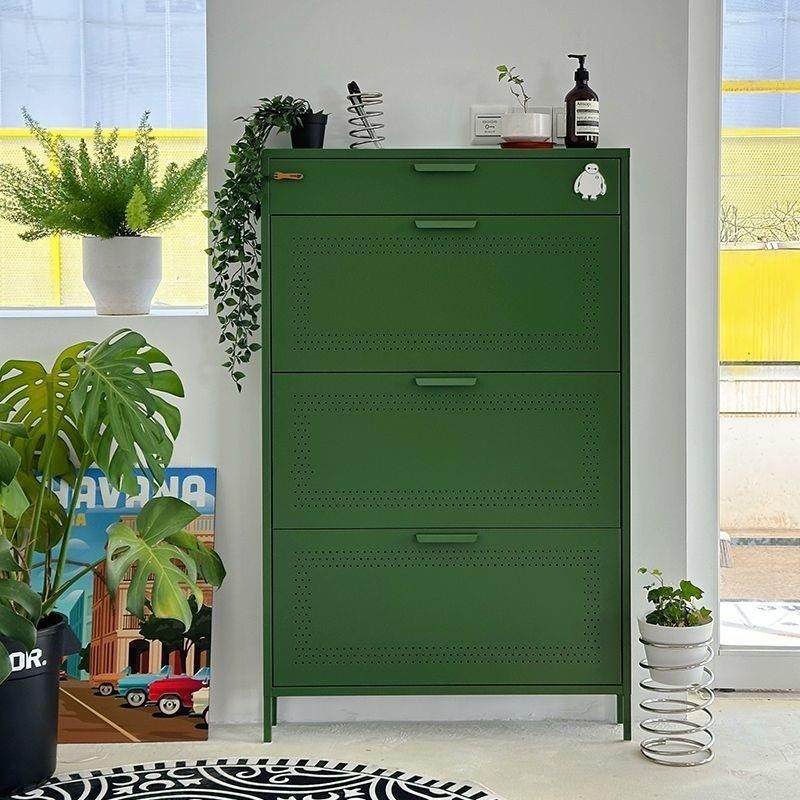 家用翻斗超薄鞋柜门口室内入户楼梯间楼道靠墙多层极窄钢制鞋架,住宅家具,鞋柜,淘宝优惠券,粉丝福利购,淘宝优惠卷