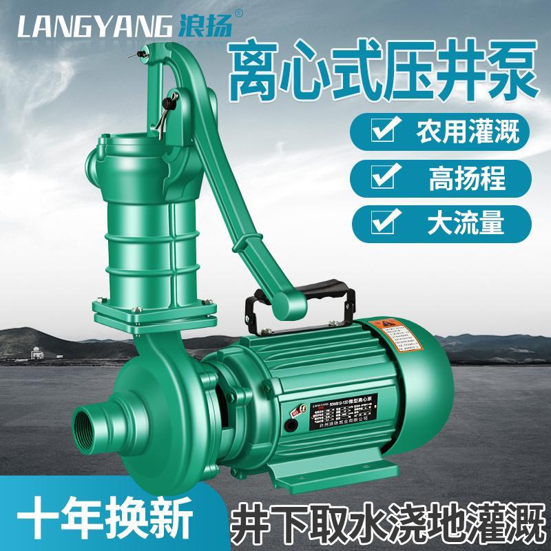 大流量自吸离心泵220V电动手压井泵抽水机农用浇地灌溉抽水泵380v