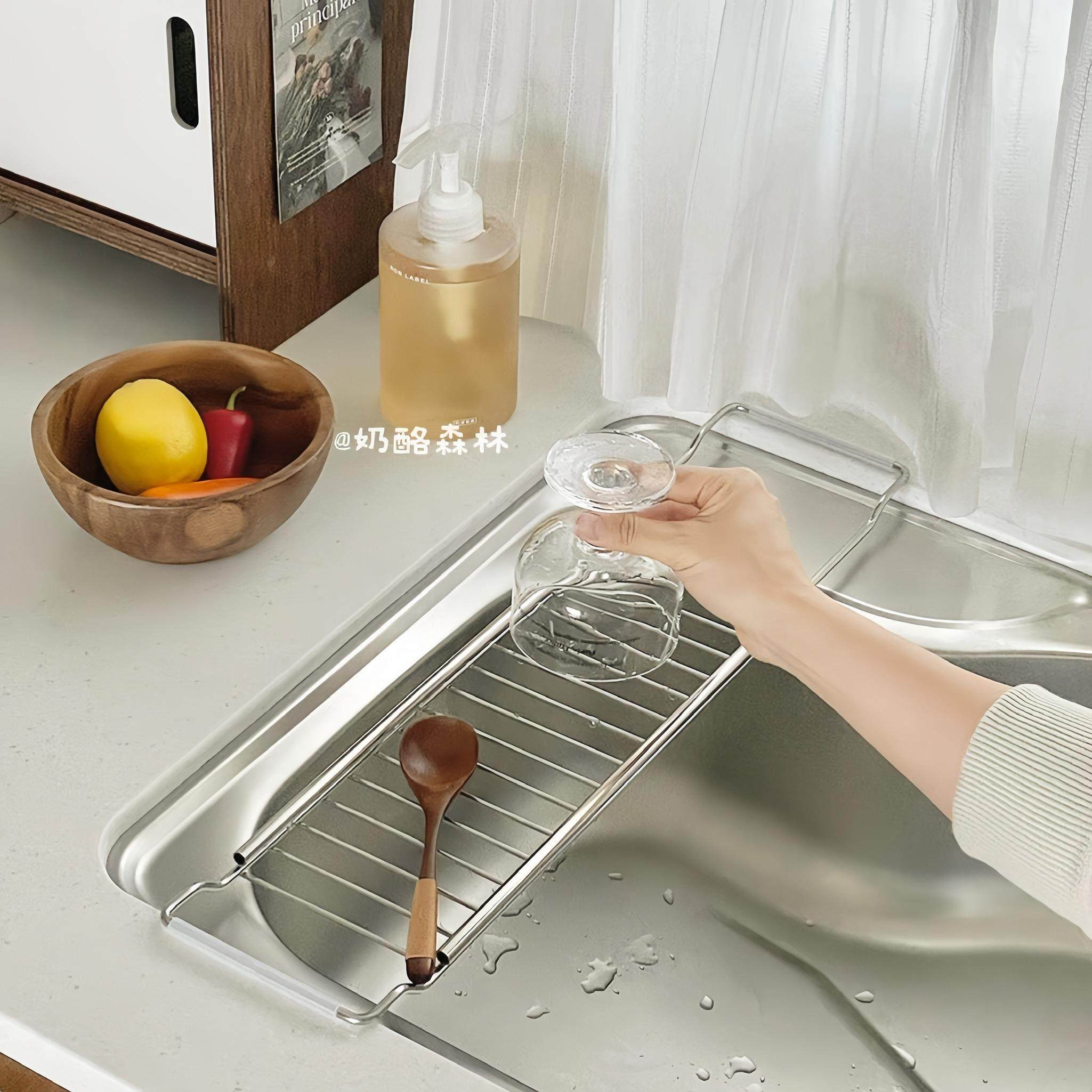 304不锈钢可伸缩厨房水槽置物架果蔬餐具沥水架碗碟收纳架洗碗架,厨房/烹饪用具,水槽置物架,淘宝优惠券,粉丝福利购,淘宝优惠卷