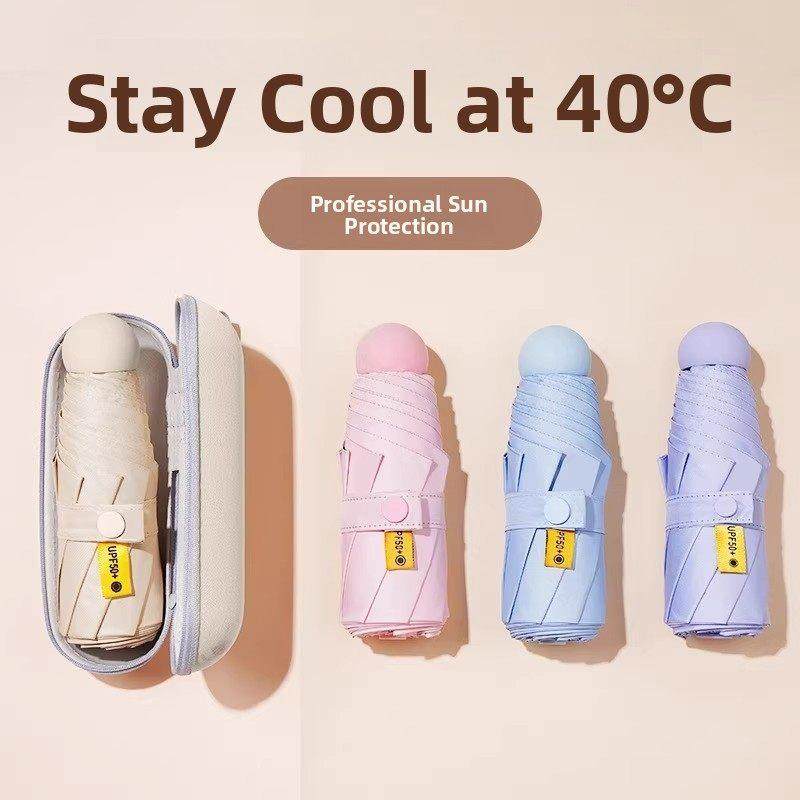 【下单立减30】五折黑胶太阳伞迷你遮阳伞胶囊伞防晒可折叠伞e,住宅家具,户外储物柜,淘宝优惠券,粉丝福利购,淘宝优惠卷