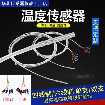 德国双支铂热电阻PT100探头PT1000温度传感器四线制六线制温线A级