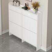 带抽屉超薄鞋 现代简约 柜新款 柜家用门口实木翻斗极窄贴墙极薄款 鞋