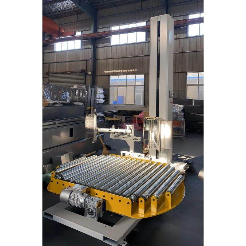 流水线缠绕机炼条在线自动涂膜缠绕机托盘缠绕包装机打包机涂膜机