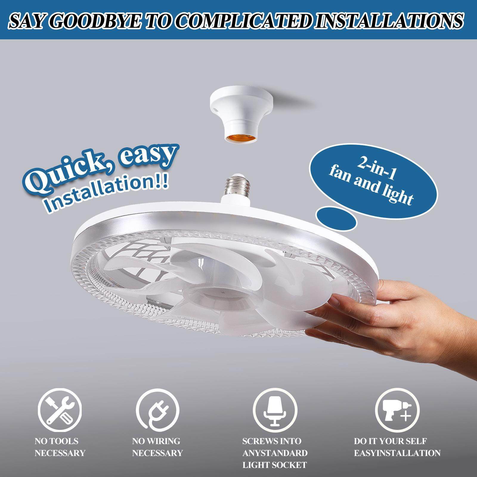 2024新款风扇灯led一体吊扇灯北欧现代简约餐厅卧室电扇灯具