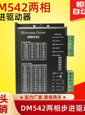 步进驱动器DM542适配42/ 57系列电机 可替代雷赛驱动4.2A大电流