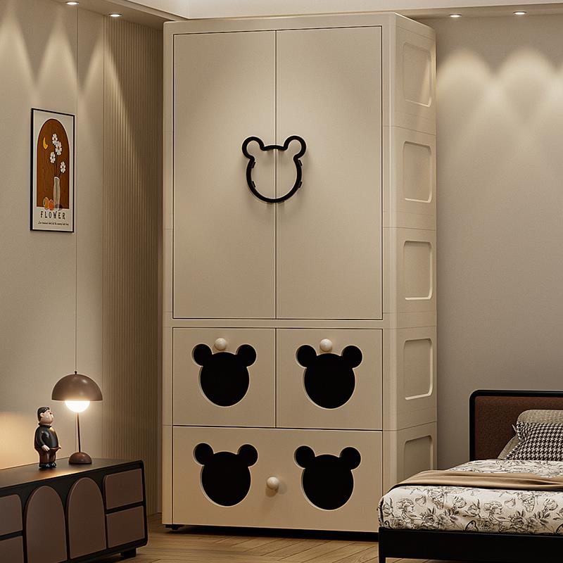60cm特大加厚宝宝衣柜婴儿收纳柜简易卧室儿童衣橱衣服整理收纳柜
