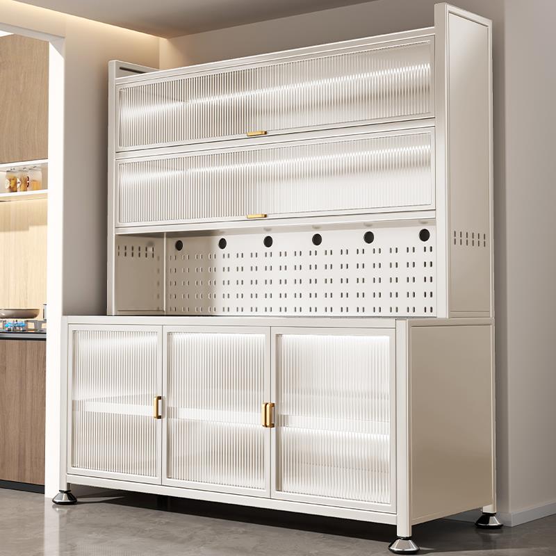 厨房置物架家用杂物收纳柜落地多层置物柜调味调料整体橱柜靠墙餐