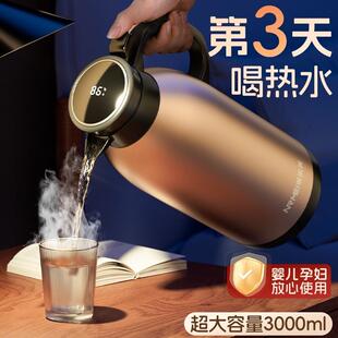 德国保温壶大容量家用高档316不锈钢热水瓶保温水壶开水瓶暖壶3升