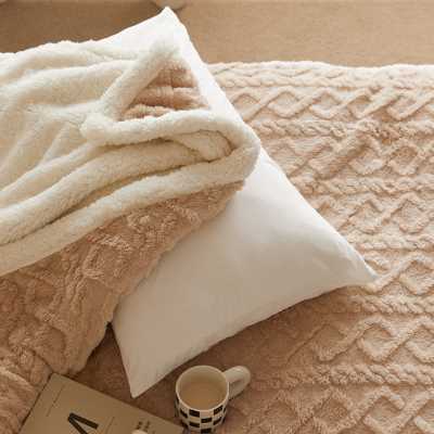 羊羔绒毛毯冬季加厚珊瑚绒沙发盖毯法兰绒铺床毯子绒毯卧室空调毯