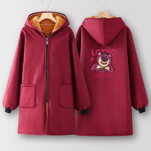 罩衣女新款加绒加厚围裙厨房家用