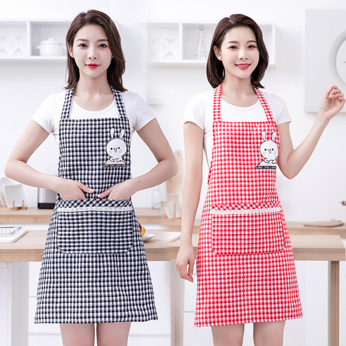 纯棉围裙时尚洋气工作服女