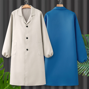 上班专用罩衣秋冬2025新款定制工作服大褂长款炒菜工厂围裙劳保女