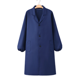 男劳保围裙防污罩衣女新款长袖女工作服褂子外套logo定制长衫护衣