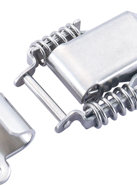 不锈钢搭扣冰桶扣保温箱锁扣弹簧加紧双弹簧搭扣通用简易锁扣J008